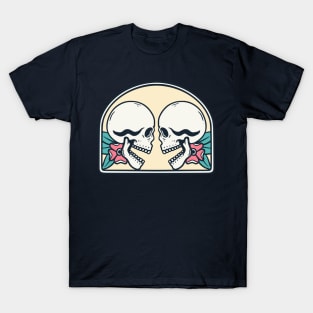Couple Skull Pink T-Shirt